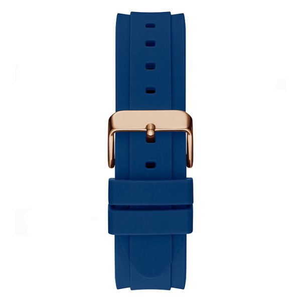 Guess Connoisseur Blue Dial Blue Silicone Strap Watch For Men - GW0335G2