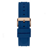 Guess Connoisseur Blue Dial Blue Silicone Strap Watch For Men - GW0335G2
