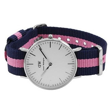 Daniel Wellington Classic Winchester White Dial Two Tone Nylon Strap Watch For Women - DW00100049