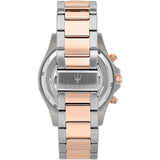 Maserati SFIDA Chronograph Black Dial Two Tone Steel Strap Watch For Men - R8873640002