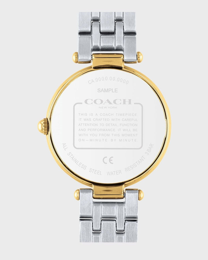 Coach Park Silver Dial Two Tone Steel Strap Watch for Women - 14503645