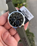 Hugo Boss Vesada Grey Dial Green Nylon Strap Watch for Men - 1513692