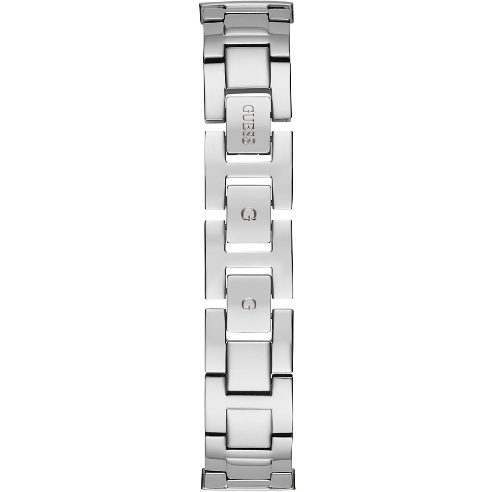 Guess Gala Diamonds Silver Dial Silver Steel Strap Watch for Women - GW0401L1