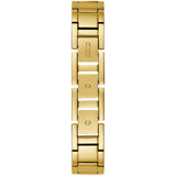 Guess Quartz White Dial Gold Steel Strap Watch For Women - W1152L2