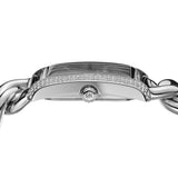 Michael Kors Emery Three Hand White Dial Silver Steel Strap Watch For Women - MK7438