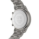 Daniel Wellington Iconic Link Chronograph Grey Dial Grey Steel Strap Watch for Men - DW00100643
