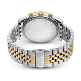 Michael Kors Lexington Silver Dial Two Tone Steel Strap Watch for Men - MK8344