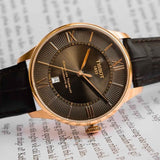 Tissot Chemin des Tourelles Powermatic 80 Brown Dial Brown Leather Strap Watch for Men - T099.407.36.448.00