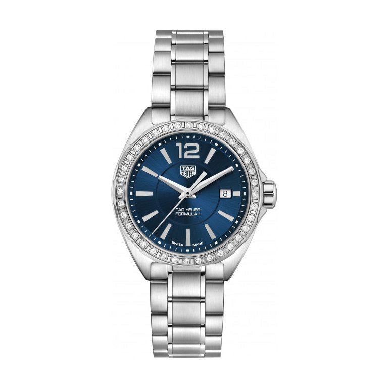 Tag Heuer Formula 1 Quartz Diamonds Blue Dial Silver Steel Strap Watch for Women - WBJ1316.BA0666