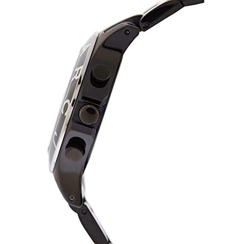 Marc Jacobs Blade Chronograph Black Dial Black Steel Strap Watch for Women - MBM3083