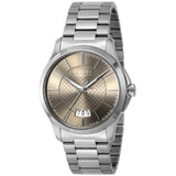 Gucci G Timeless Automatic Brown Dial Silver Steel Strap Watch For Women - YA126431A