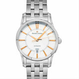 Maurice Lacroix Pontos Date Silver Dial Silver Steel Strap Watch For Men - PT6148-SS002-131-1
