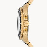 Michael Kors Everest Chronograph Black Dial Two Tone Steel Strap Watch For Men - MK8979