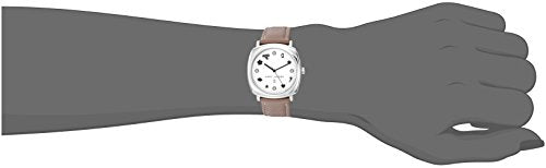 Marc Jacobs Mandy Silver Dial Brown Leather Strap Watch for Women - MJ1563