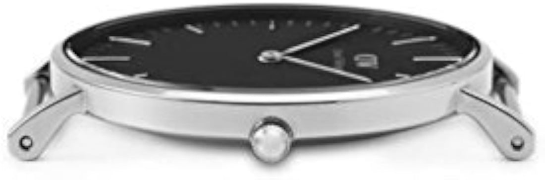 Daniel Wellington Classic Sheffield Black Dial Black Leather Strap Watch For Women - DW00100145