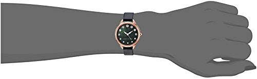 Marc Jacobs Betty Mother of Pearl Black Dial Black Leather Strap Watch for Women - MJ1513