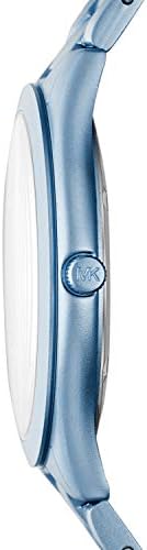 Michael Kors Slim Runway Blue Dial Blue Steel Strap Watch For Women - MK4548