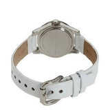 Marc Jacobs Blade White Dial White Leather Strap Watch for Women - MBM1097