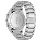 Hugo Boss View Chronograph Blue Dial Silver Steel Strap Watch For Men - 1513989