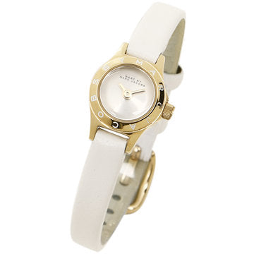 Marc Jacobs Blade White Dial White Leather Strap Watch for Women - MBM1344