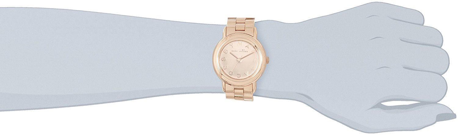 Marc Jacobs Marci Rose Gold Dial Rose Gold Steel Strap Watch for Women - MBM3099