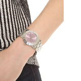 Marc Jacobs Amy Life Pink Dial Silver Steel Strap Watch for Women - MBM3300