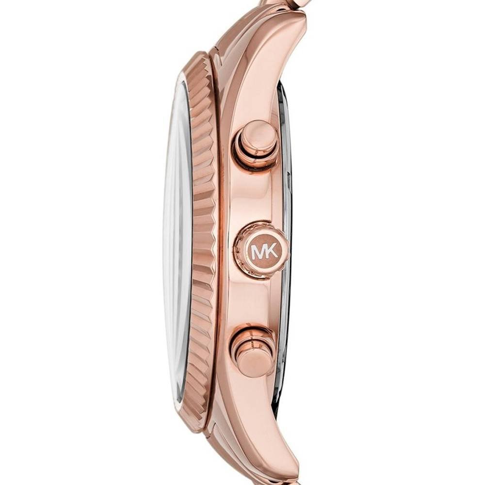 Michael Kors Lexington Rose Gold Dial Rose Gold Steel Strap Watch for Men - MK8319