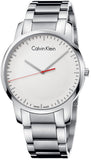 Calvin Klein City Quartz White Dial Silver Steel Strap Watch for Men - K2G2G1Z6