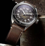 Tag Heuer Autavia Automatic Grey Dial Brown Leather Strap Watch for Men - WBE5114.FC8266