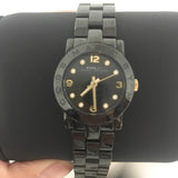 Marc Jacobs Amy Black Dial Black Steel Strap Watch for Women - MBM8595