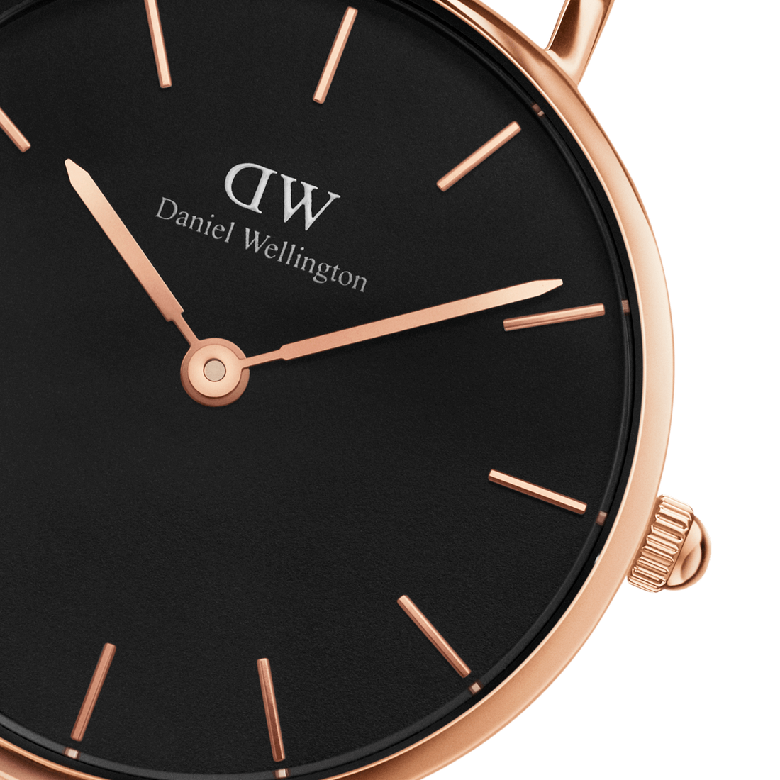 Daniel Wellington Classic Petite Bristol Black Dial Brown Leather Strap Watch For Women - DW00100221