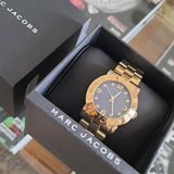 Marc Jacobs Amy Grey Dial Two Tone Steel Strap Watch for Women - MBM8597