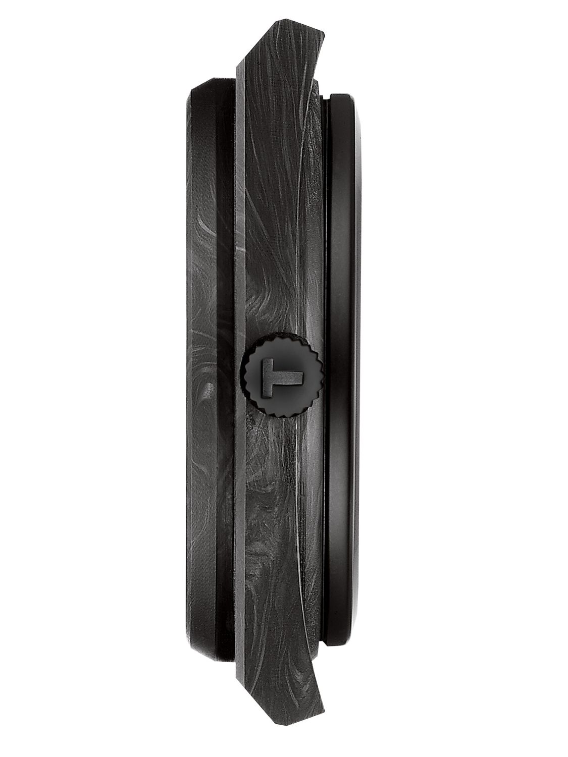 Tissot PRX Powermatic 80 Carbon Black Dial Black Rubber Strap Watch for Men - T137.907.97.201.00