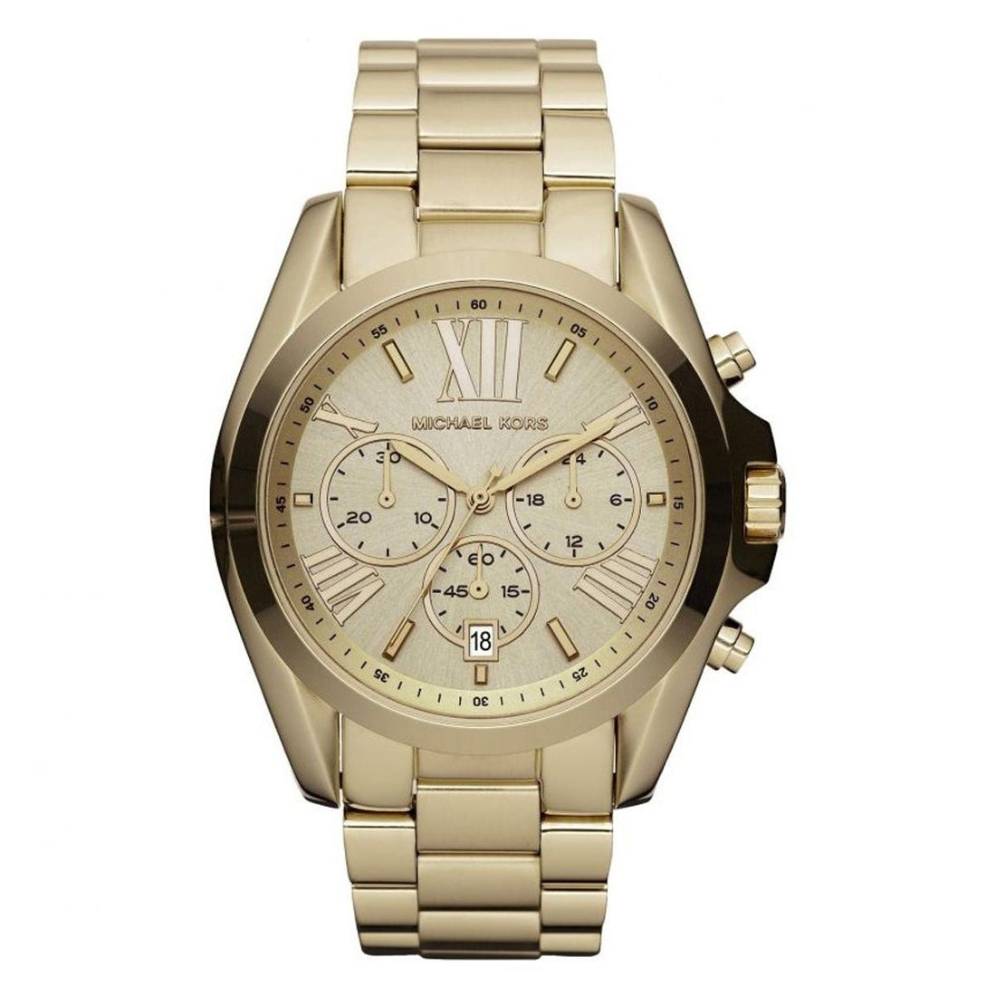 Michael Kors Bradshaw Gold Dial Gold Steel Strap Watch for Women - MK5605