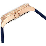 Guess Swirl Analog Quartz White Dial Blue Rubber Strap Watch for Women - W1096L4