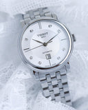 Tissot Carson Premium Automatic Lady Diamonds Silver Dial Silver Steel Strap Watch for Women - T122.207.11.036.00