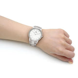 Daniel Wellington Iconic White Dial Silver Steel Strap Watch For Men - DW00100341