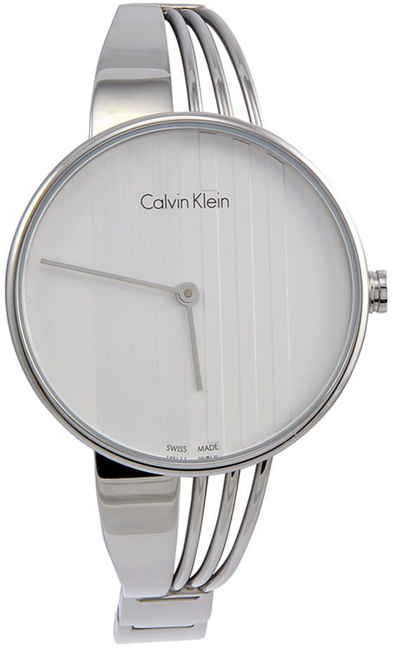 Calvin Klein Drift Silver Dial Silver Steel Strap Watch for Women - K6S2N116