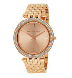 Michael Kors Darci Rose Gold Dial with Diamonds Rose Gold Stainless Steel Strap Watch for Women - MK3192