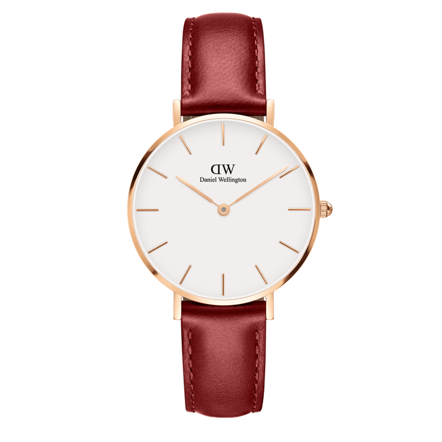 Daniel Wellington Classic Suffolk White Dial Brown Leather Strap Watch For Men - DW00100122