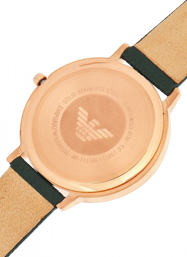 Michael Kors Jayne Three Hand Gold Dial Brown Leather Strap Watch For Women - MK7129