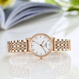 Tissot T Classic Everytime Small White Dial Rose Gold Mesh Bracelet Watch For Women - T109.210.33.031.00