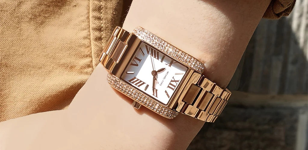 Michael Kors Emery Three-Hand Crystals Silver Dial Rose Gold Steel Strap Watch for Women - MK4641