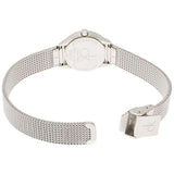 Calvin Klein Minimal White Dial Silver Mesh Bracelet Watch for Women - K3M2312Y