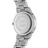 Daniel Wellington Iconic Link White Dial Silver Steel Strap Watch for Women - DW00100203
