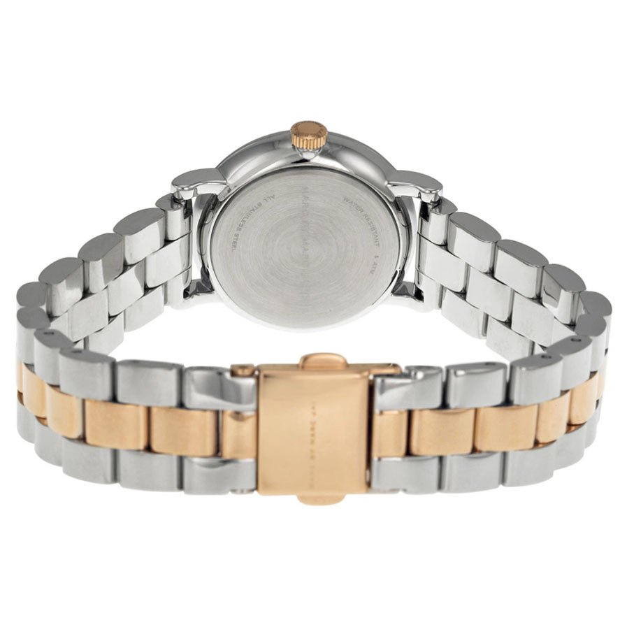 Marc Jacobs Baker White Dial Two Tone Steel Strap Watch for Women - MBM3331
