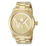 Michael Kors Runway Gold Dial Gold Steel Strap Watch for Women - MK5473
