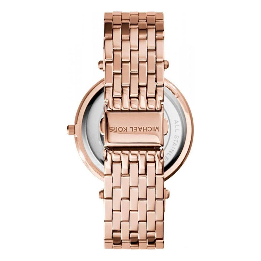 Michael Kors Darci Black Dial Rose Gold Steel Strap Watch for Women - MK3402