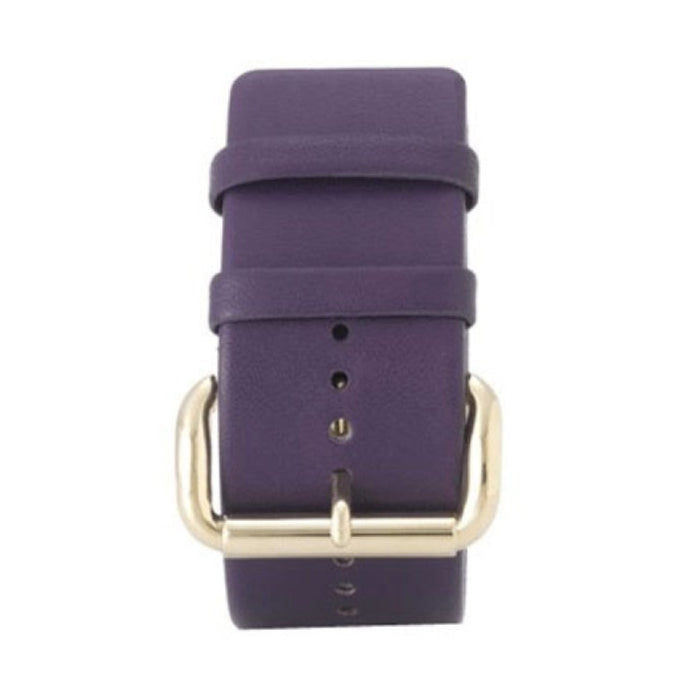 Marc Jacobs Champagne Dial Purple Leather Strap Watch for Women - MBM2044