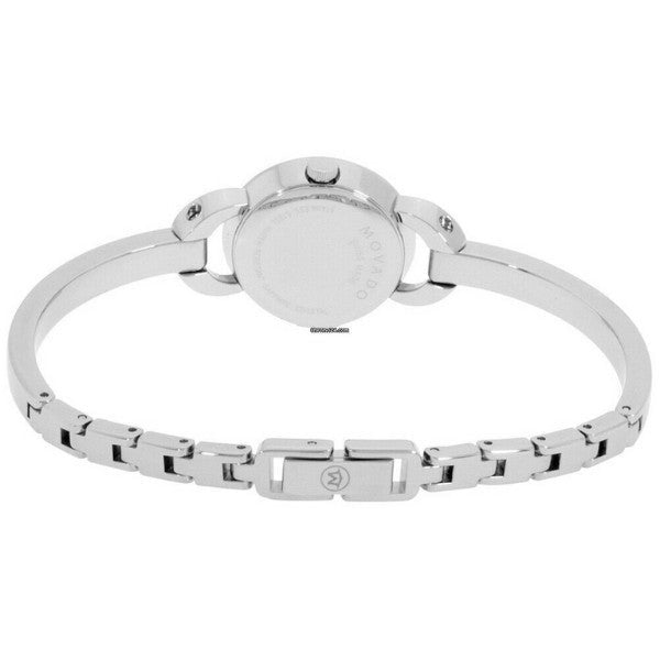 Movado Rondiro 22mm Black Dial Silver Steel Strap Watch For Women - 0606796